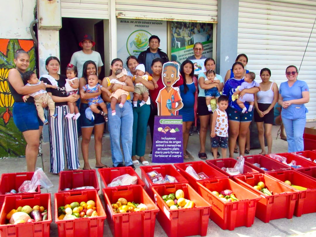 GAD Progreso y Diakonía entregan kits alimenticios para combatir la desnutrición infantil