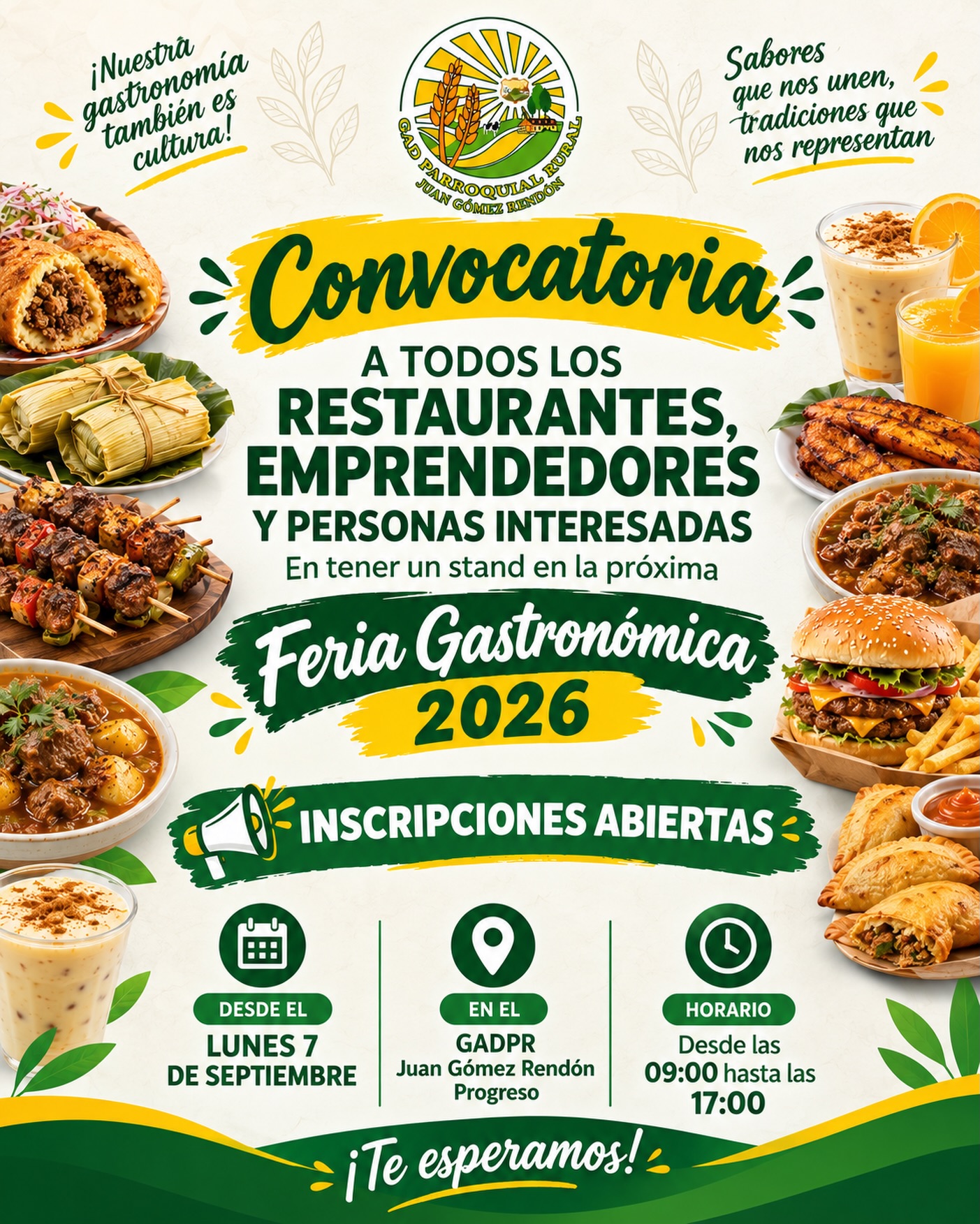 Progreso abre inscripciones para la Feria Gastronómica 2026 y busca dinamizar el comercio local